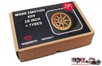 1:24 18" Work Emotion XD9 Wheels & Tyres