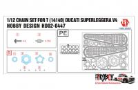 1:12 Ducati Superleggera V4 - Chain Set (PE+Resin) Tamiya 14140