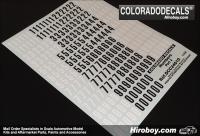 1:24 Door Number Decals Part 2 Small