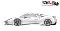 1:24 Ferrari 488 GTB - Full Resin Model kit