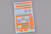 1:24 Fiat 500/1300 and VW Beetle "Gulf" Logo Decals