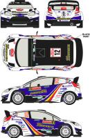 1:24 Ford Fiesta WRC #12 Rally Montecarlo 2014 Decals (Belkits)