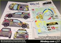 1:24 Ford Fiesta WRC Monza Rally Show / Valentino Rossi 2011 Decals For Belkit