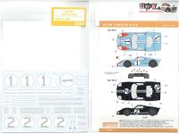 1:24 Ford GT40 1966 Le Mans #1 and #2 Decals for Fujimi