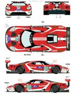 1:24 Ford GT #66/67 24 Hours Le Mans 2019 Decals