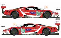 1:24 Ford GT #66/67 24 Hours Le Mans 2019 Decals