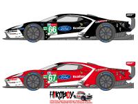 1:24 Ford GT #66 #67 24 Hours Le Mans 2019 (Team UK) Decals