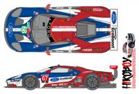 1:24 Ford GT - GT Team USA 2018 Daytona/ Le Mans Decals