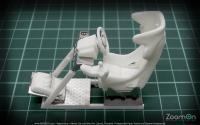 1:24 GamePod GT2 Gaming Seat and Logitech G27 Racing Wheel