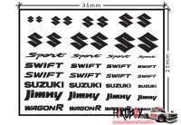 1:24 Suzuki Logo Metal Decals