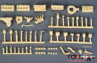 1:24 Honda B16B Engine Full Detail Kit (Resin+PE+Decals+Metal Parts)