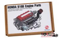 1:24 Honda B16B Engine Full Detail Kit (Resin+PE+Decals+Metal Parts)