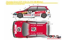 1:24 Honda Civic EF3 Gr.A JTC 89 Motul (Beemax)