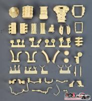 1:24 Nissan R35 GT-R Engine Full Detail Kit (VR38DETT)  (Resin+PE+Decals+Metal Logo+Metal Parts)
