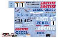 1:24 Loctite Nissan Skyline R34 GT-R 2000 Decals for Tamiya