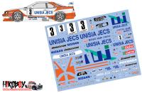 1:24 Unisia Jecs Nissan Skyline GT-R R33 JTCC 1996 Decals for Tamiya