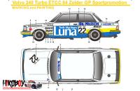 1:24 Volvo 240 Tubro ETCC 84 Zolder GP Sportpromotion Decals (Beemax)