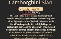 1:24 Lamborghini Sian -  Full Resin Model Kit