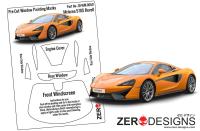 1:24 McLaren 570S Pre Cut Window Painting Masks (Revell)