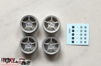 1:24 Mugen RNR Wheels (Rims) for Honda EG6 (Resin Upgrade)