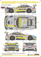 1:24 Mercedes-Benz AMG GT FIA GT World Cup Macau 2017 Decals