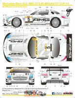 1:24 Mercedes-AMG GT3 SLS #5 Macau GT Cup 2014 Decals (Fujimi)