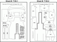 1:24 Mercedes-Benz CLK DTM Composite Fiber Decal Template Set #7130