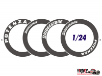 1:24 Bridgestone Tyre Decals