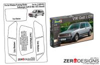 1:24 Volkswagen Golf GTI Mk1 Pre Cut Window Painting Masks (Revell)