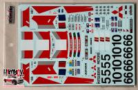 1:24 Mitsubishi Starion Gr.A JTC InterTEC 85 Team Ralliart Decals (Beemax)