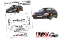 1:24 Mercedes Benz AMG 500SL Pre Cut Window Painting Masks (Tamiya)