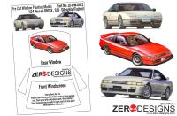 1:24 Nissan 180SX - S13 - Sileighty Pre Cut Window Painting Masks (Fujimi)