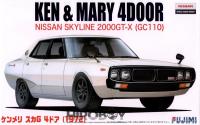 1:24 Nissan Skyline 2000 GT-X C110 (Ken & Mary" or "Kenmeri) 4 Door