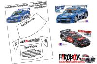 1:24 Calsonic/Kure Skyline R33 GT-R Pre Cut Window Painting Masks (Tamiya)