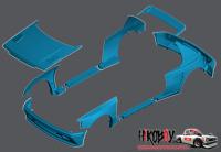 1:24 PEUGEOT 205 GTi Dimma Widebody Conversion Transkit for Heller