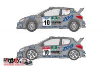 1:24 Peugeot 206 Works Team 2000 Rally Sweden/San Remo Decals (Tamiya)