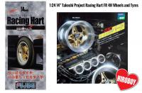 1:24 14" Takechi Project Racing Hart FR 4H Wheels and Tyres