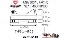 1:24 Universal Racing Seat Mount Type 1