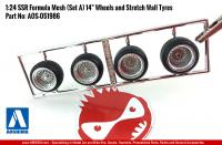1:24 SSR Formula Mesh (Set A) 14" Wheels and Stretch Wall Tyres