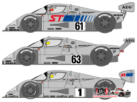 1:24 Sauber-Mercedes C9 1989-1990 Decals for Tamiya