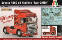 1:24 Scania R560 V8 Highline "Red Griffin" Italeri 3882 Model Kit