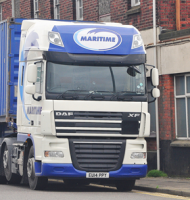 1:24 Maritime DAF XF105 with Curtain Sider Trailer