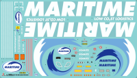 1:24 Maritime DAF XF105 with Curtain Sider Trailer