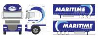 1:24 Maritime DAF XF105 with Curtain Sider Trailer