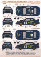 1:24 Subaru Impreza 555 Impreza 97-98 Safari Decals (Tamiya)