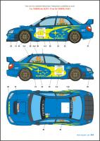1:24 Subaru Impreza WRC V.Rossi Monza Rally Show 2005 Decals