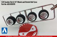 1:24 Tecchin (Set A) 14" Wheels and Stretch Wall Tyres