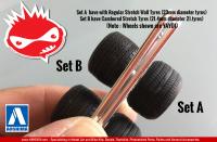 1:24 Yayoi (Set A) 14" Wheels and Stretch Wall Tyres