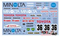 1:24 Toyota 88C-V Minolta 1988 Decals for Tamiya