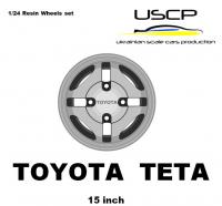 1:24 Toyota TETA 15'' Wheels with Tyres